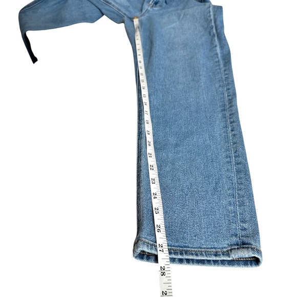 American Eagle Stretch Mom Jean Denim Size 4 Casual Straight Leg High Rise - Picture 5 of 9